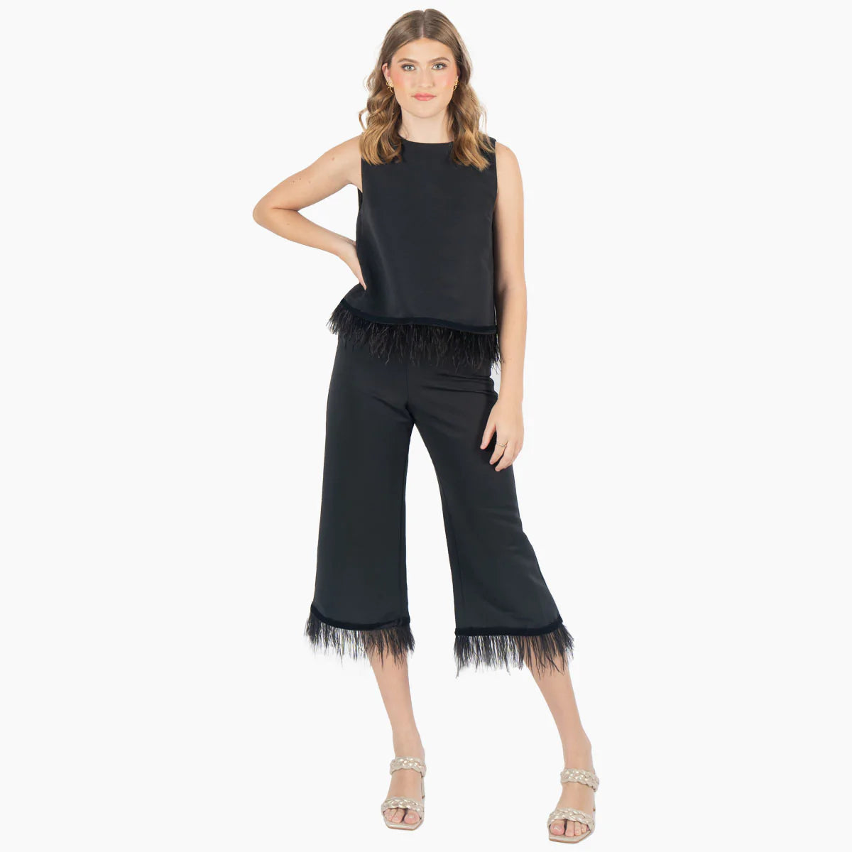 Party Top - Black Feather